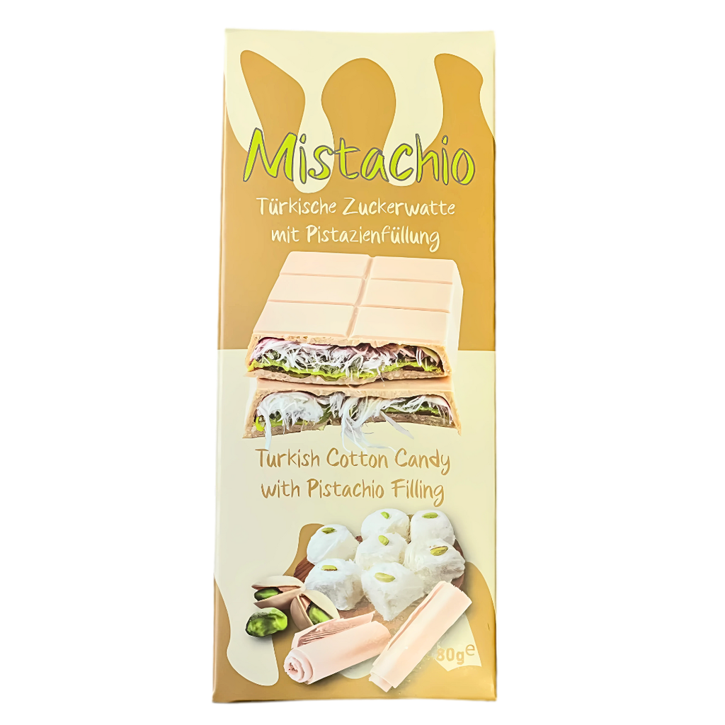 Mistachio Angel Cotton Candy With White Chocolate Pistachio Flavour (12 x 80g)