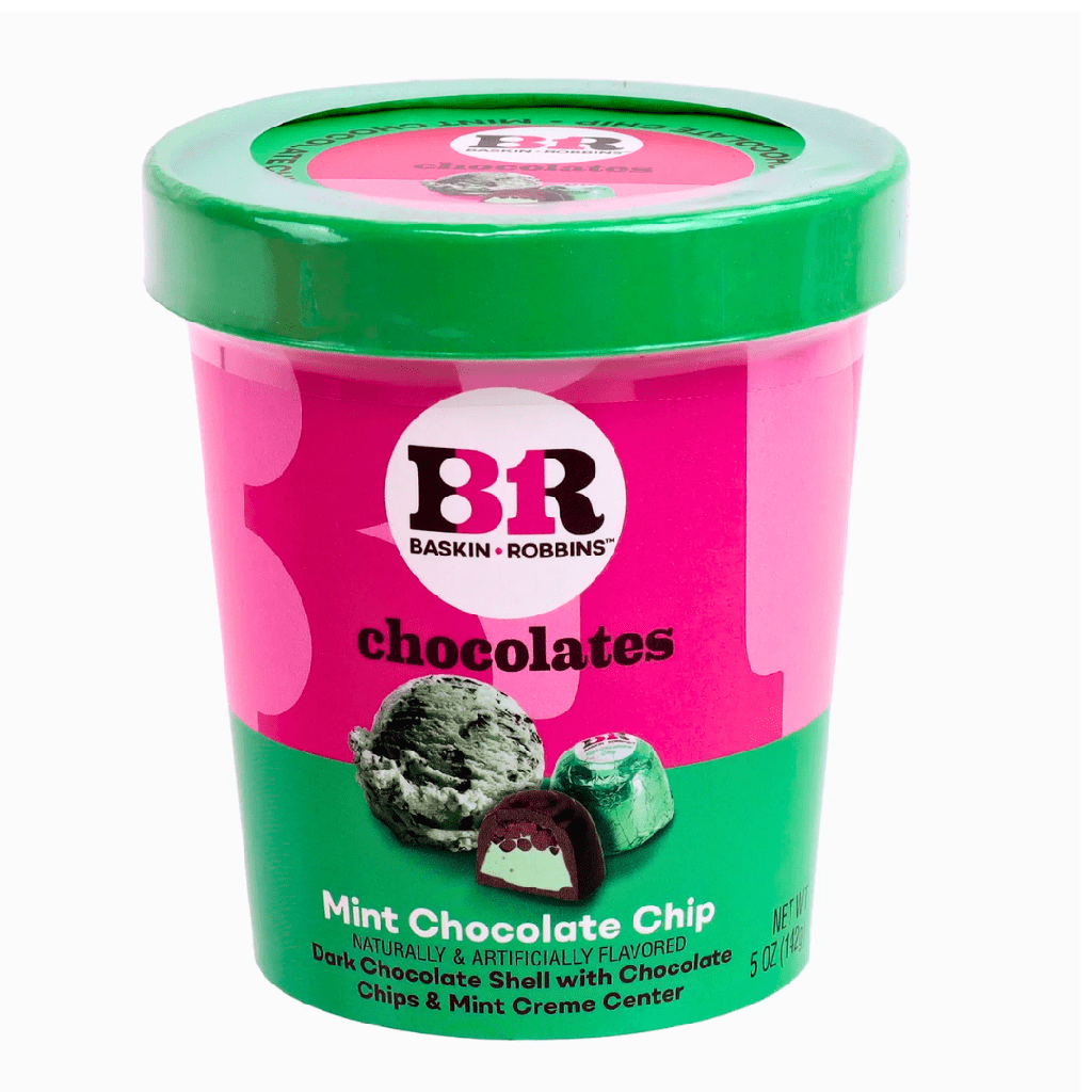 Baskin Robbins Chocolate Mint Chocolates Chips Dough USA (6 x 142g)
