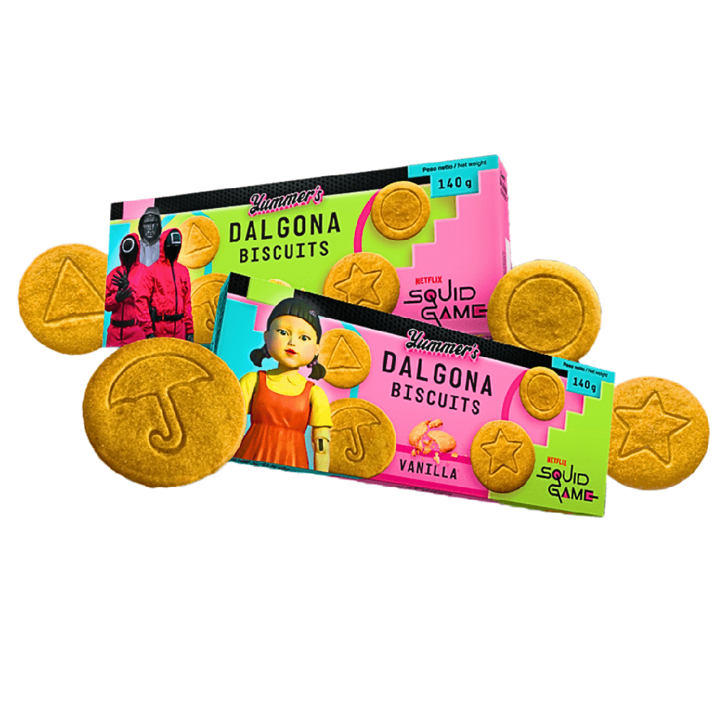 Squid Game Variety Pack Cookie Butter & Vanilla Flavour (24 x 140g)