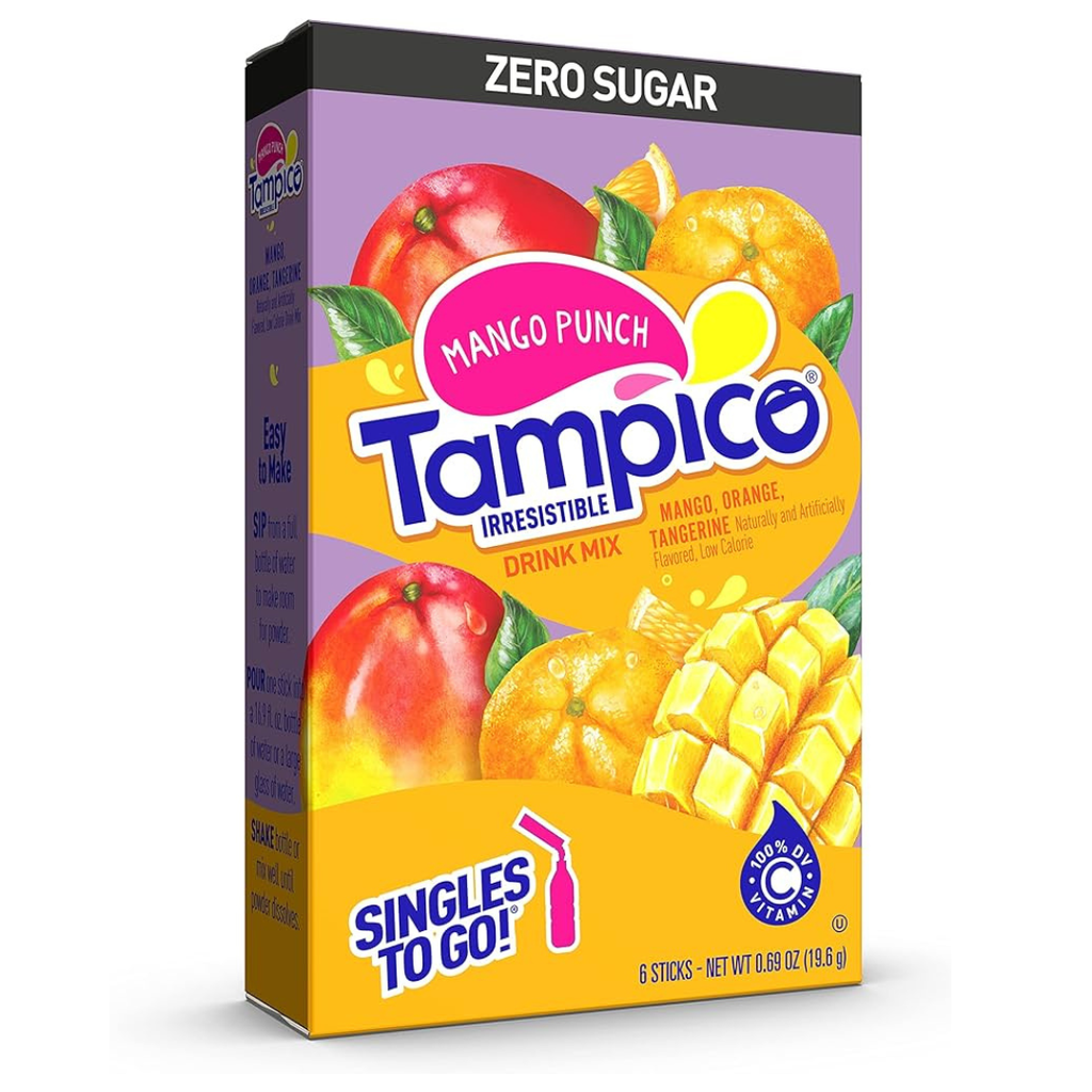 Tampico Drink Mix Citrus Punch Flavour Zero Sugar Sachets USA (6 Sticks) (12×21.7g)