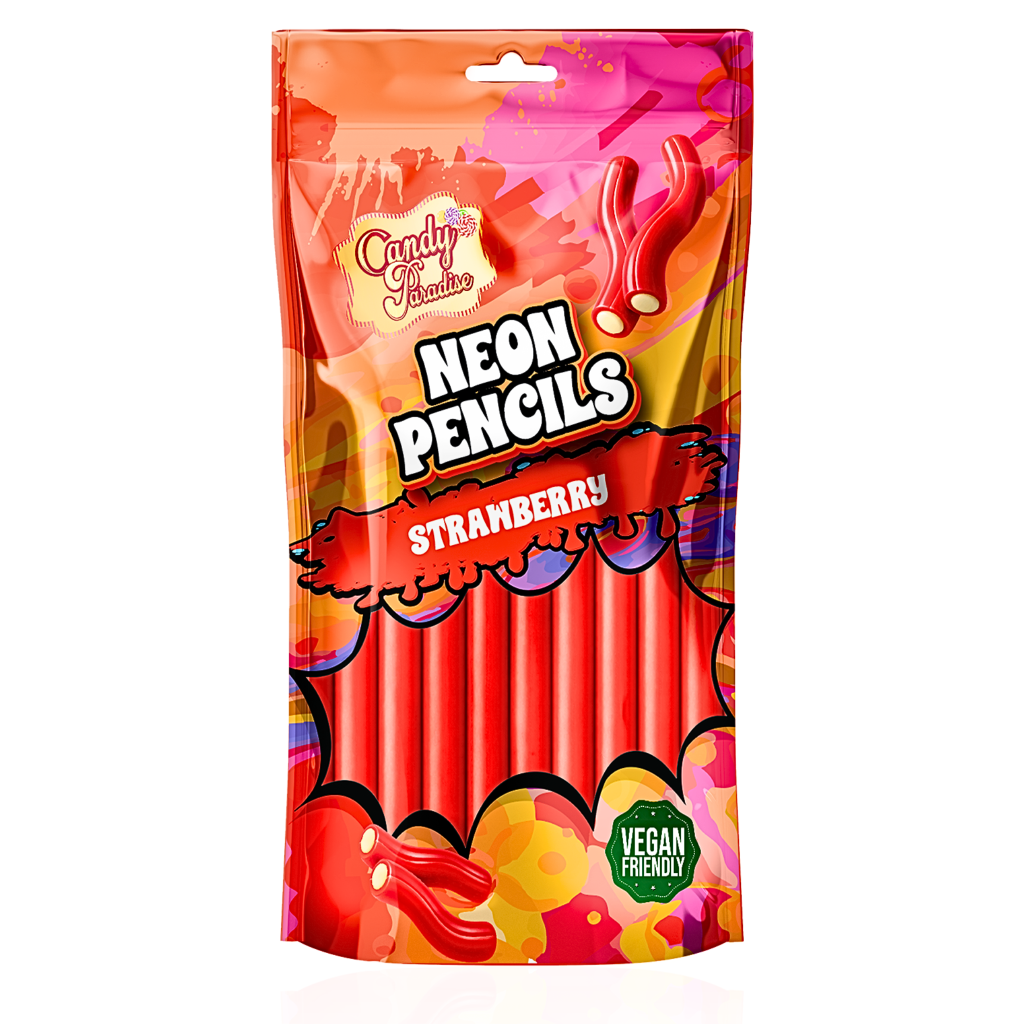 Candy Paradise Neon Pencils Strawberry (12x130g)