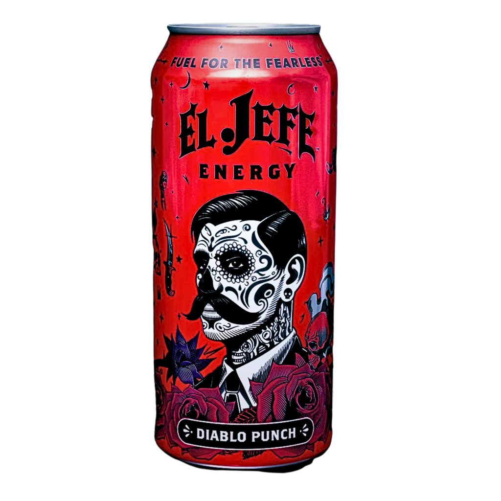 El Jefe Energy Drink Diablo Punch Flavour USA (12 x 473ml)