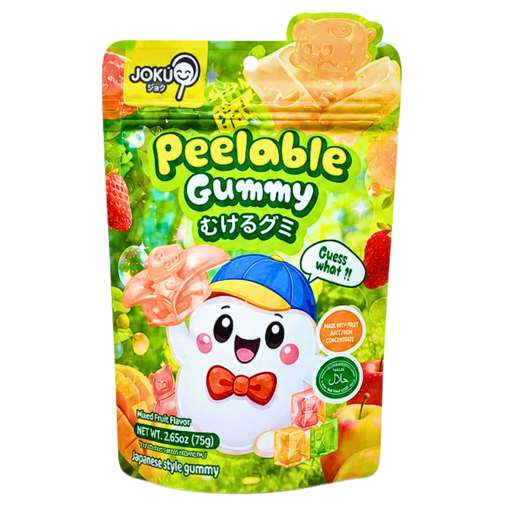 Joku Gummy Peelable Mixed Fruit Flavour (10x75g)