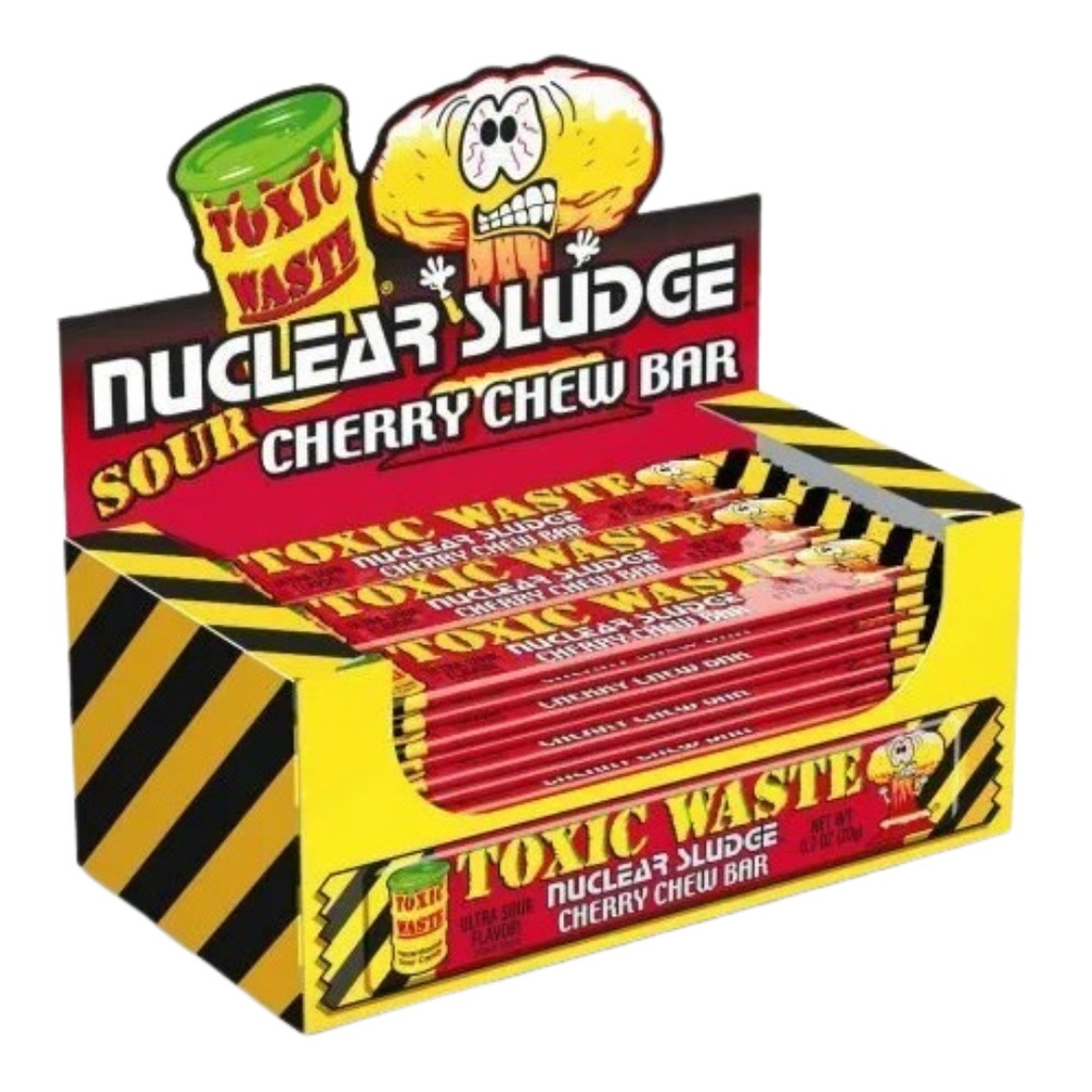 Toxic Waste Nuclear Sludge Chew Bar Cherry – (50x20g)
