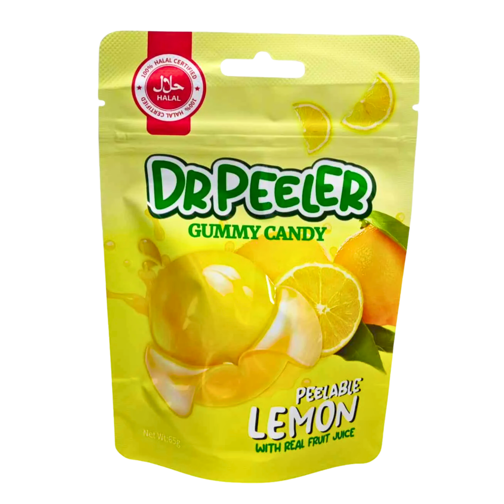 Dr Peeler Gummy Candy Lemon Flavour (12 x 65g)