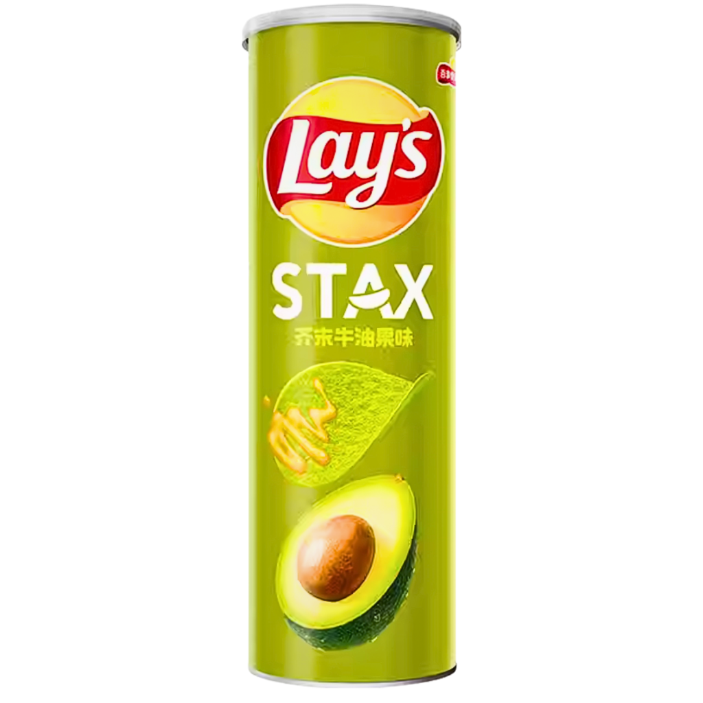 Lays Stax Workshop Avocado Honey Mustard Flavour Chinese (24x90g)