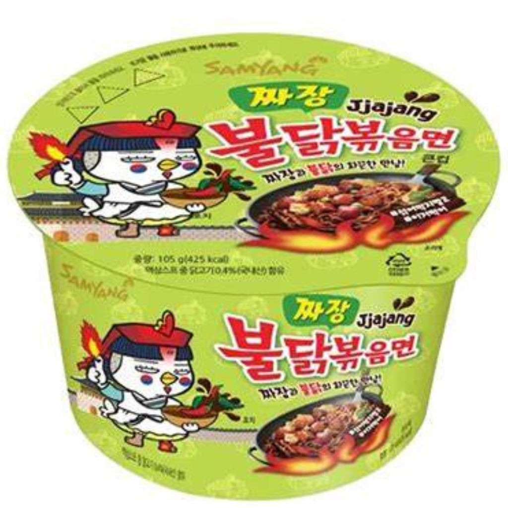 Samyang Buldak Hot Chicken Ramen Big Bowl Jajjang Flavour Korea (16x105g)