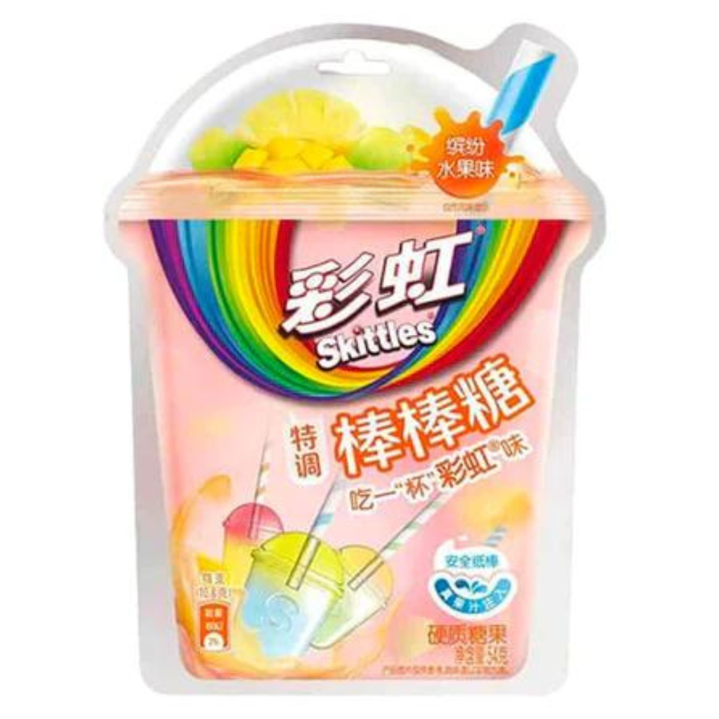 Skittles Lollipops Colourful Fruit Chinese (8x54g)