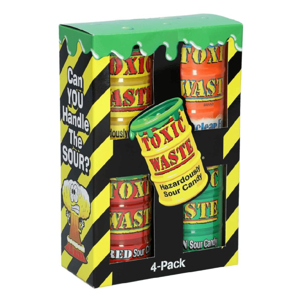 Toxic Waste 4 pack Assorted Drums (1x163g)
