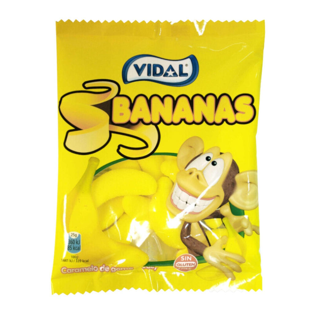 Vidal Bananas Peg Bag (14x90g)