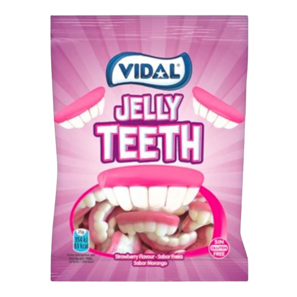Vidal Jelly Teeth Peg Bag (14x90g)