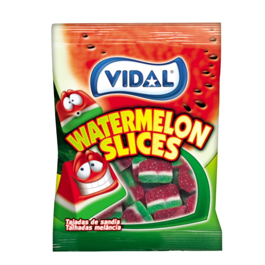 Vidal Watermelon Slices (Tajadas Sandia) Peg Bag (14x90g)