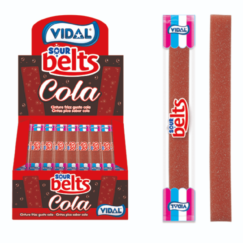 Vidal Sour Belts Cola Flavour (150x9g)