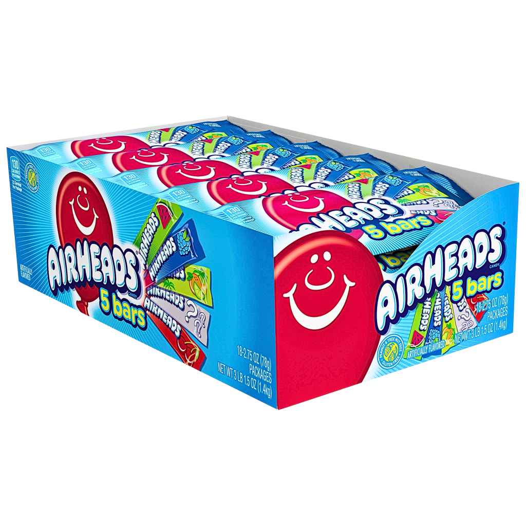 Airheads 5 bars Pouch USA (18 x 78g)