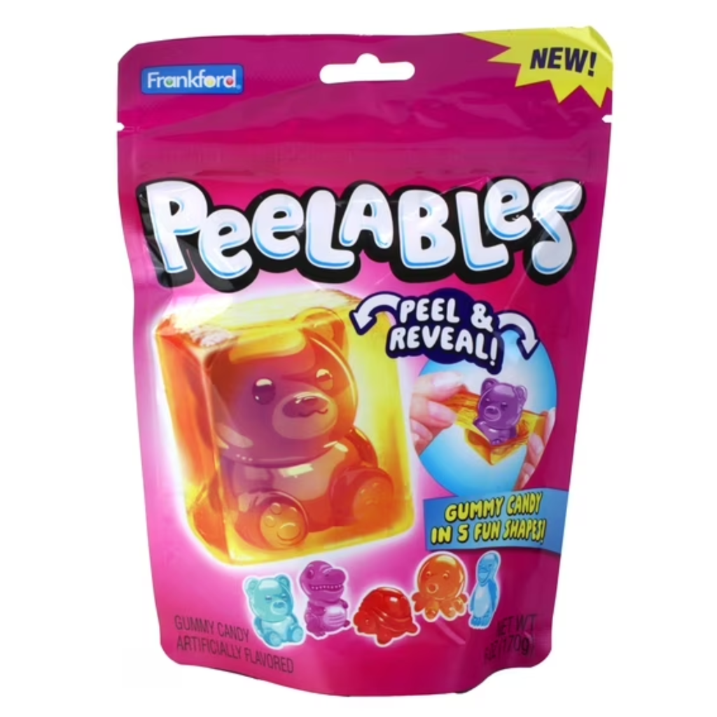Frankford Peelable Peel & Reveal Gummy Candy USA (9x120g)