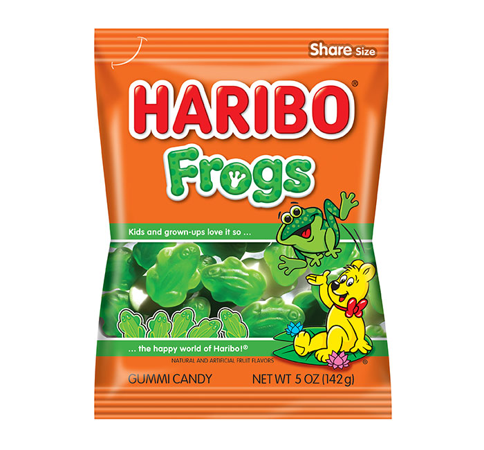 Haribo Frogs Peg Bag USA 5oz (12×142g)