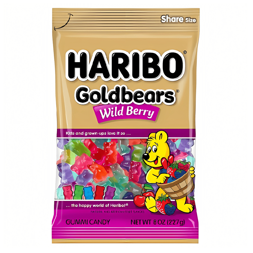 Haribo Goldbears Wild Berry Peg bag USA (12x113g)