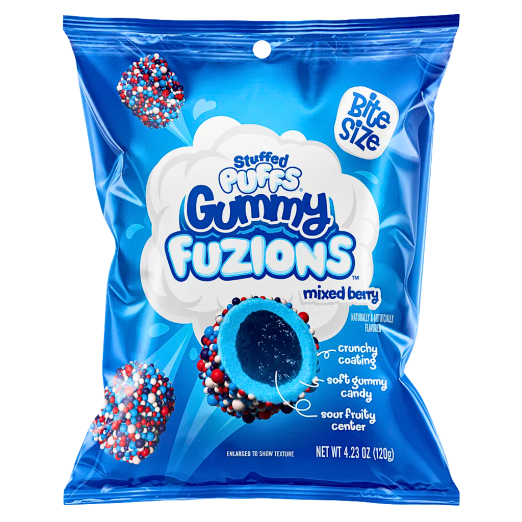 Stuffed Puffs Gummy Fuzion Mixed Berry USA (08x120g)