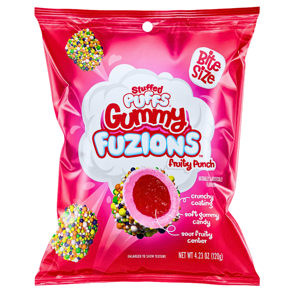 Stuffed Puffs Gummy Fuzions Fruity Punch USA (08x120g)