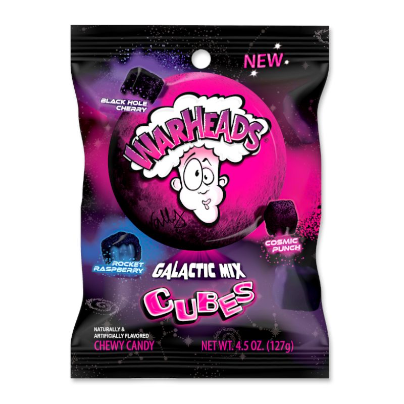 Warheads Galactic Cubes Peg Bag (12×127g)