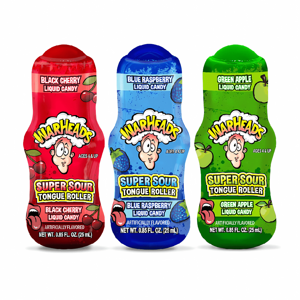 Warheads Super Sour Tongue Roller Candy (12x25ml)