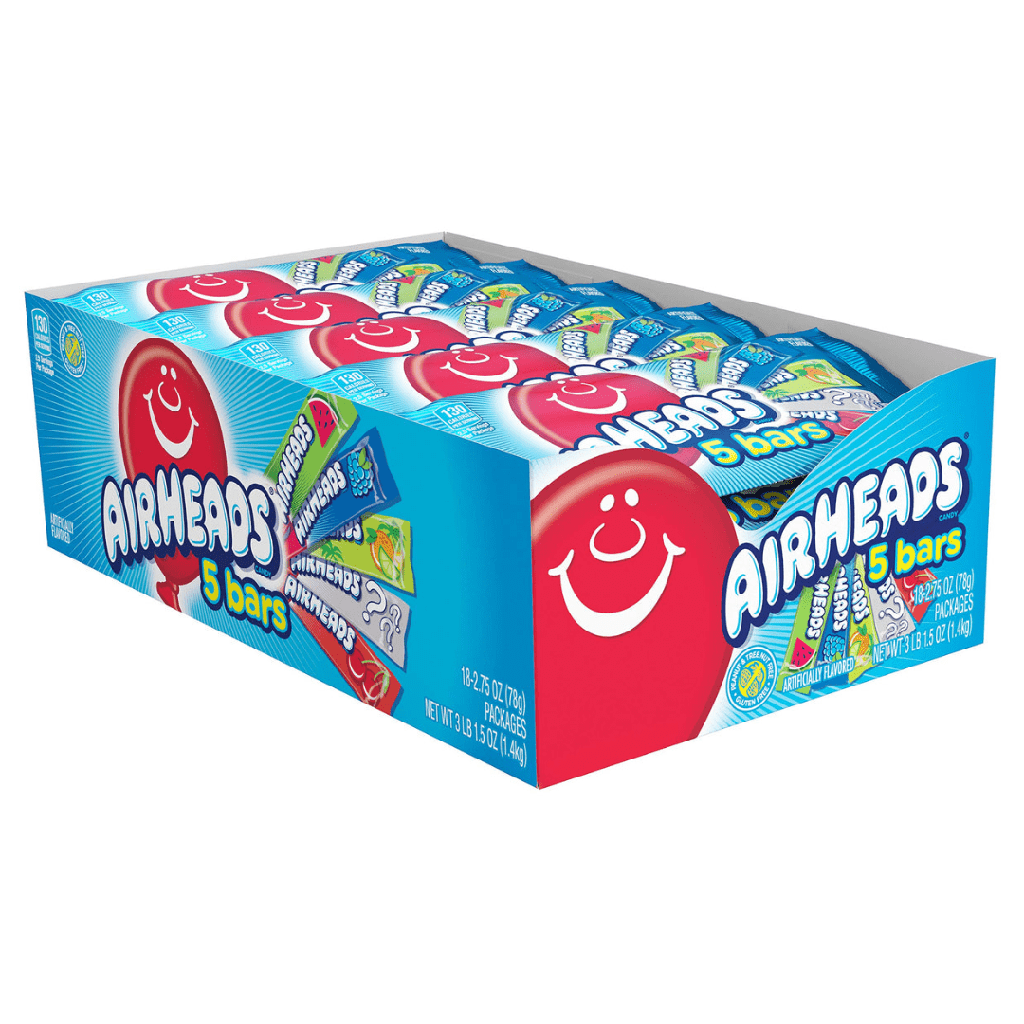Airheads 5 Bars Peg Bag USA (18x78g)