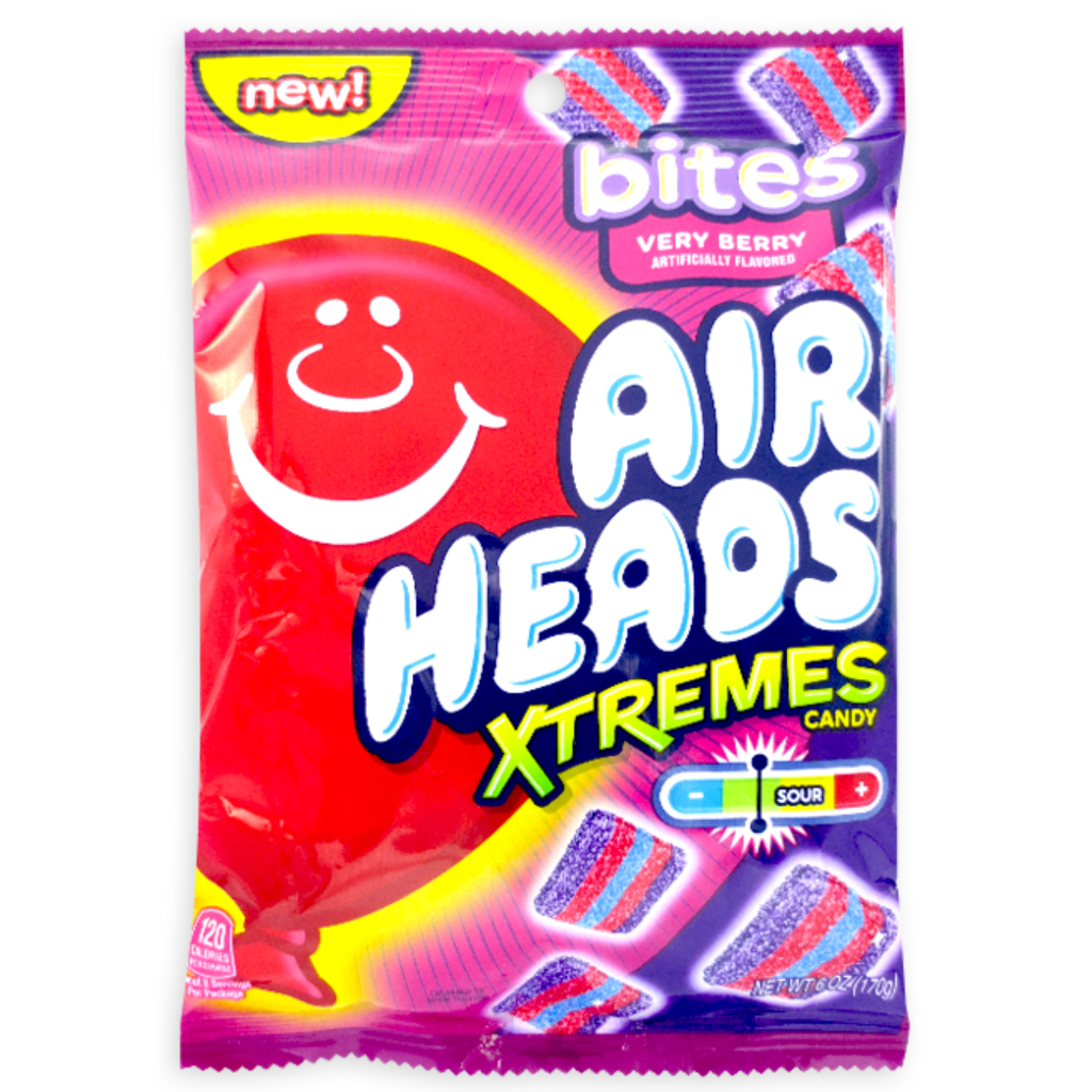 Airheads Extreme Bites Verry Berry Peg Bags USA (12x170g)