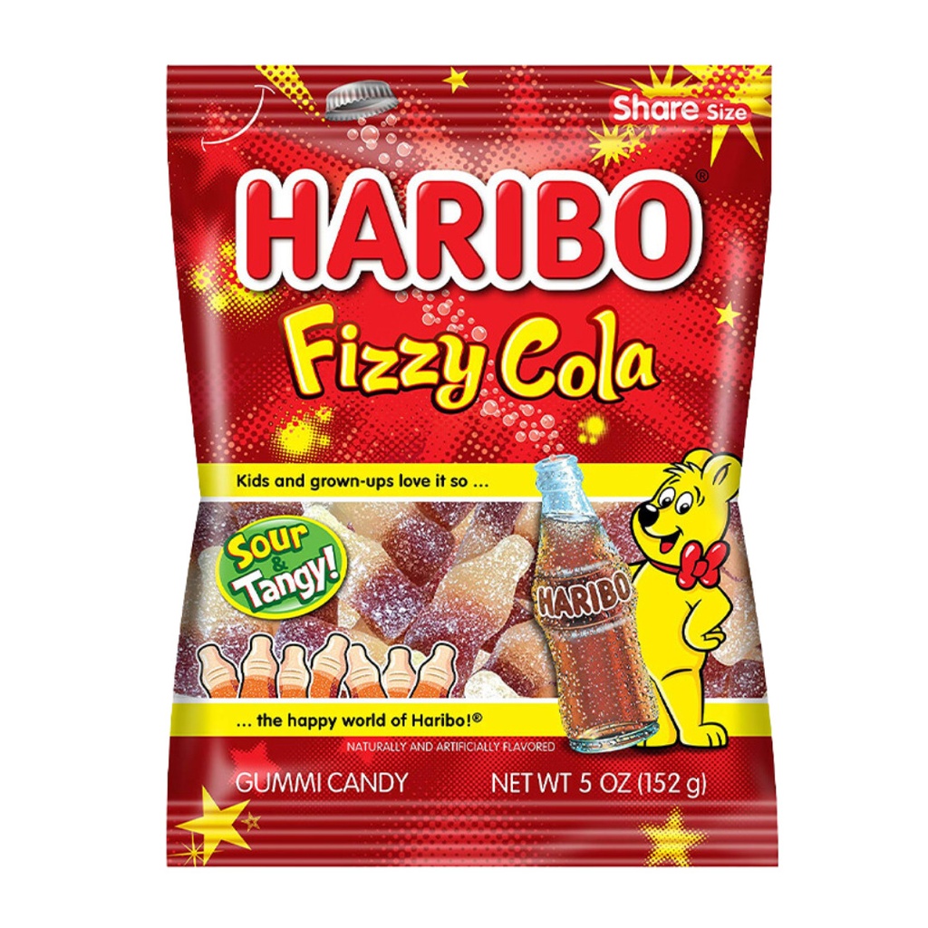 Haribo Fizzy Cola Peg bag (12x141g)