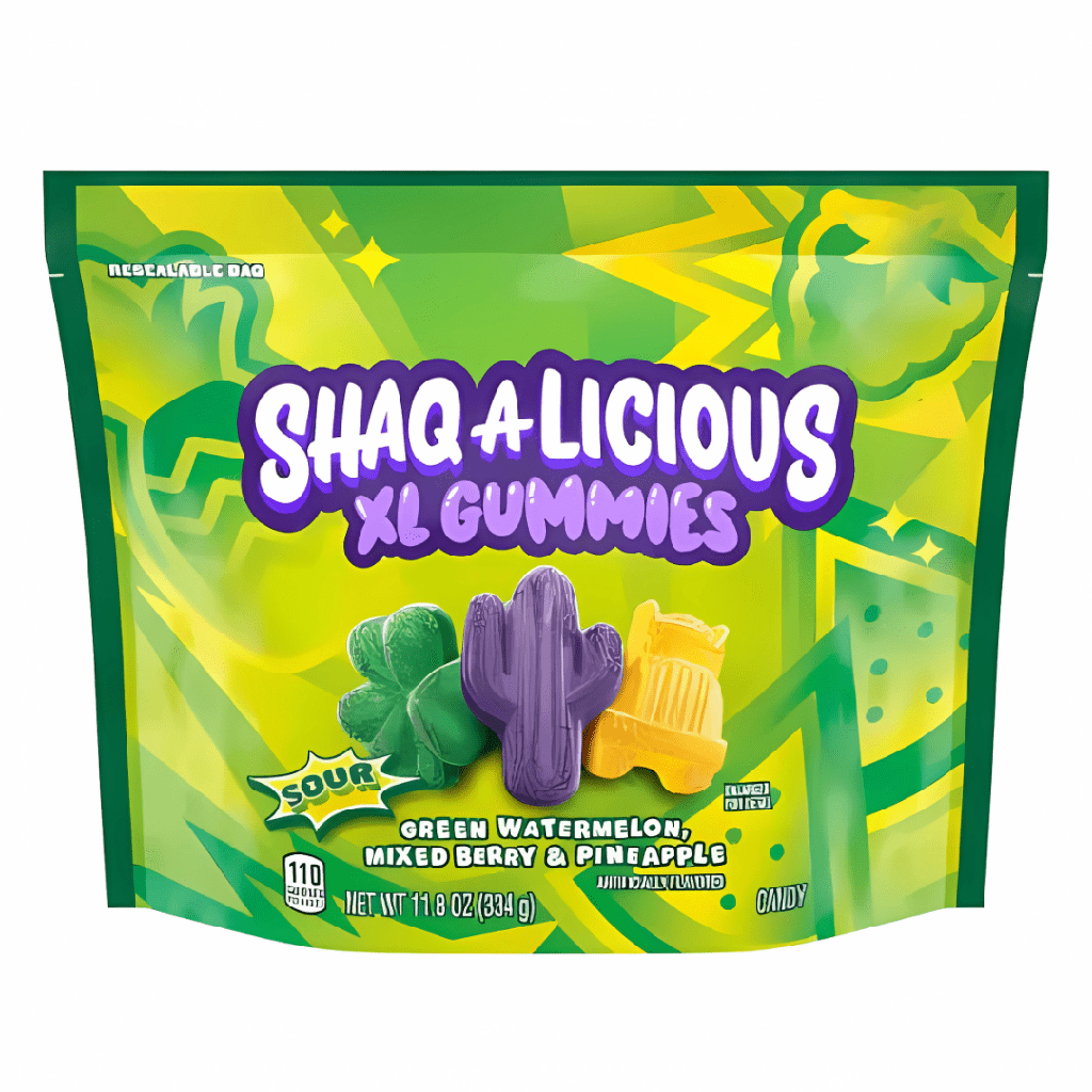 Shaq A Licious XL Gummies Pouch Sour Flavour (8 x 334g)