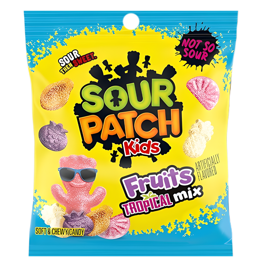 Sour Patch Kids Fruit Tropical Mix Peg Bag USA (12x87g)