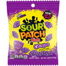 Sour Patch Kids Grape Peg Bag (12x101g)