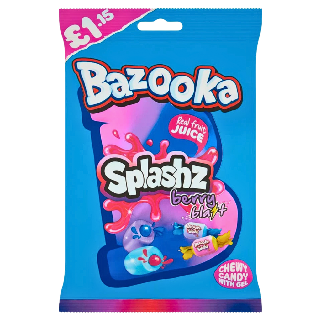 Bazooka Splashz Berry Blast Flavour (12x120g) (PMP £1.15)
