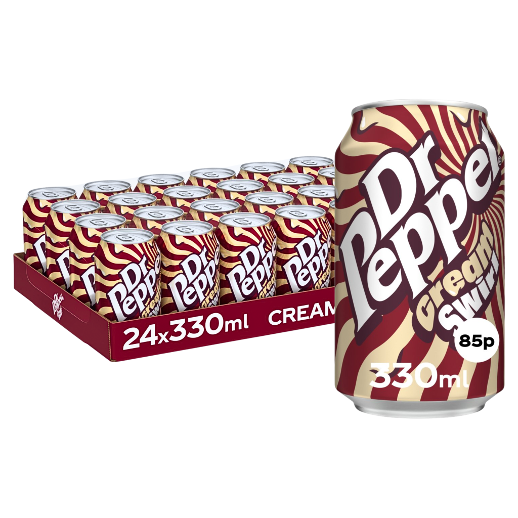 Dr Pepper Cream Swirl PMP 85p (24 x 330ml)