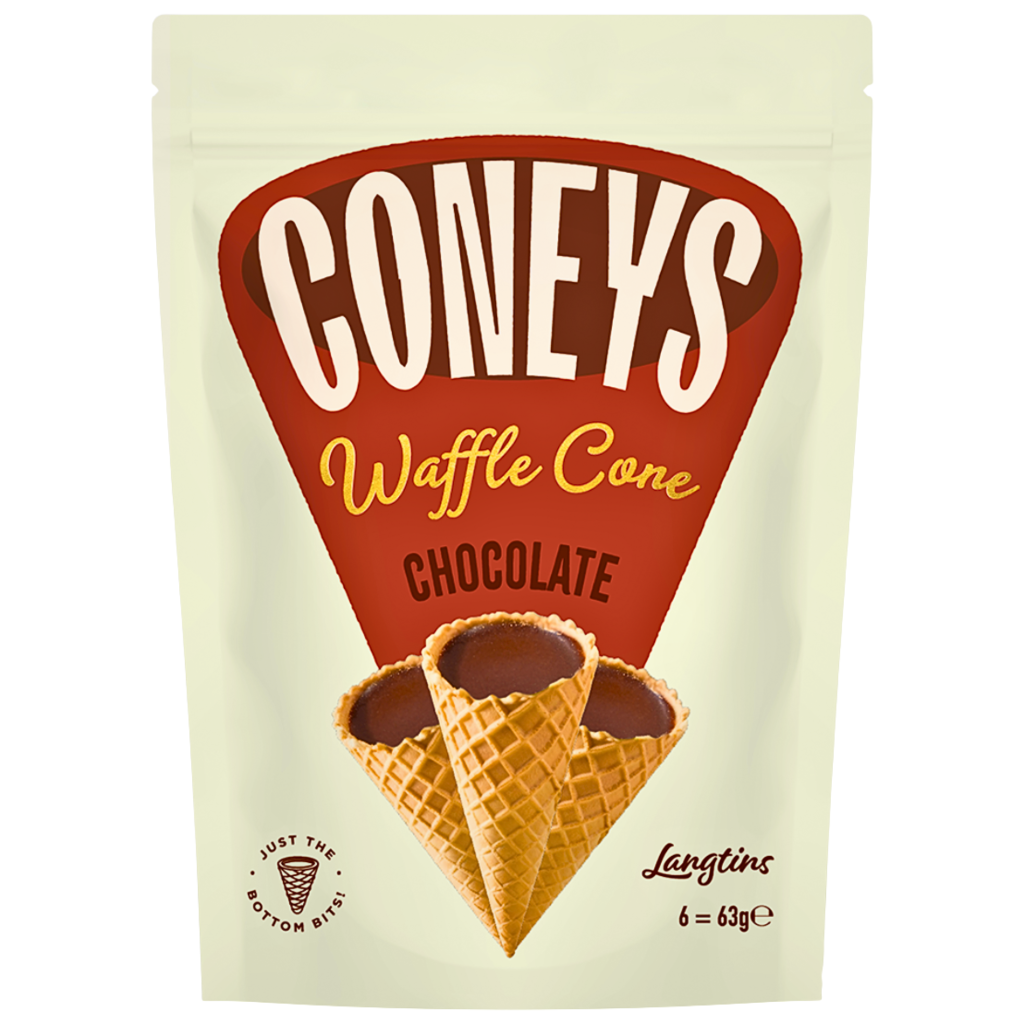 Coneys Waffle Chocolate Cone Flavour (12 x 63g)