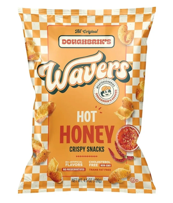 Doughbrik’s Wavers Hot Honey Snacks USA (12x126g)