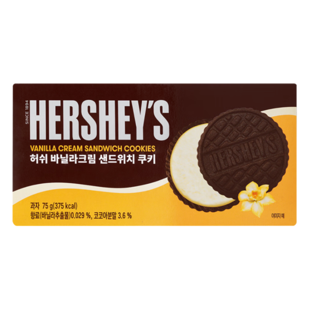Hershey’s Vanilla Cream Sandwich Cookie Korea (24 x 75g)