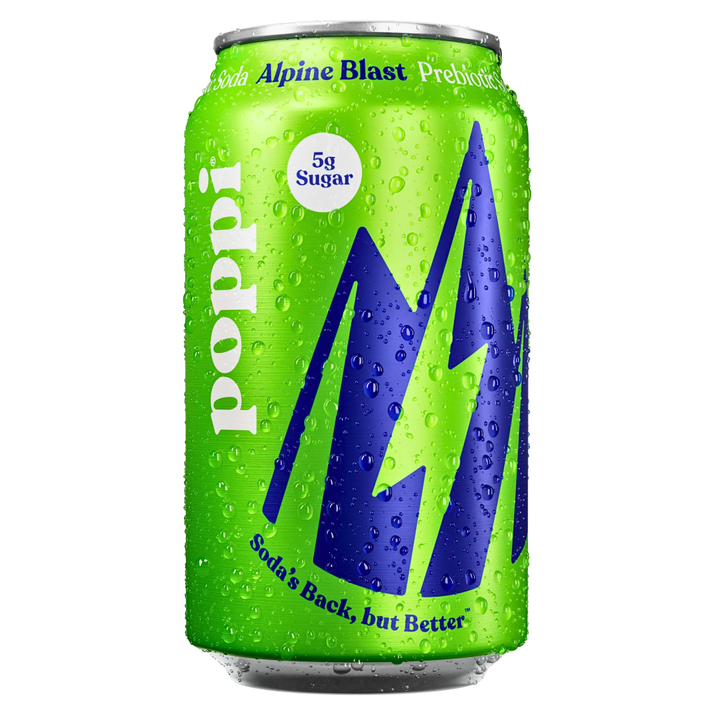 Poppi Alpine Blast Flavour Prebiotic Soda USA (12 x 355ml)