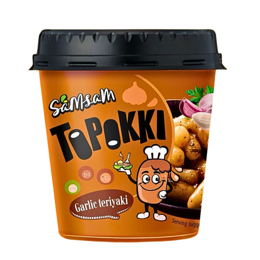 Samsam Topokki Cups Korea Garlic Teriyaki Flavour (6 x 120g)