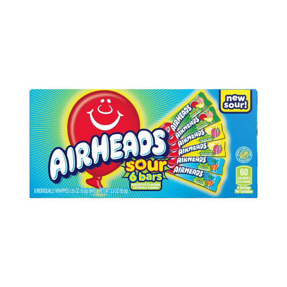 Airheads Theatre Box Sour USA (12×93.6g)