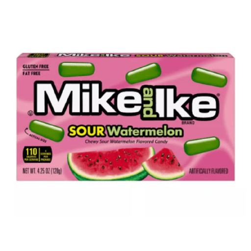 Mike and Ike Sour Watermelon Theatre Box USA (12x120g)