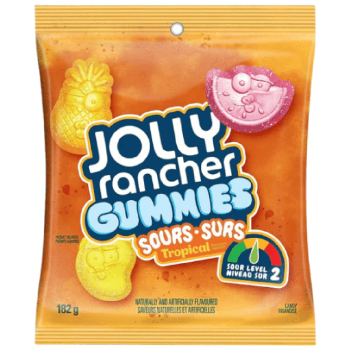 Jolly Rancher Gummies Sour Surs Tropical Flavour USA (10x182g)