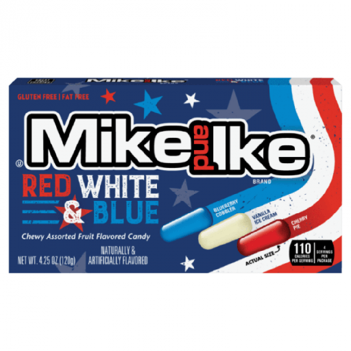 Mike and Ike Red, White And Blue Theatre Box (12x120g)