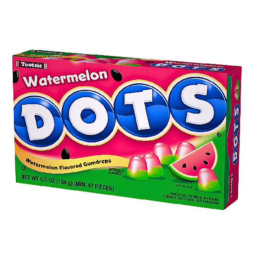 Tootsie Dots Theatre Box Watermelon Flavour (12x184g)