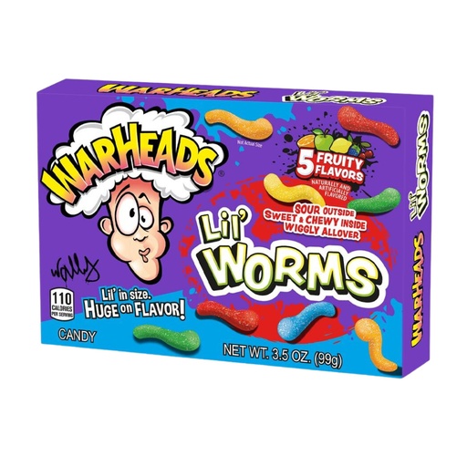 Warheads Lil Worms Theatre Box (12x99g)