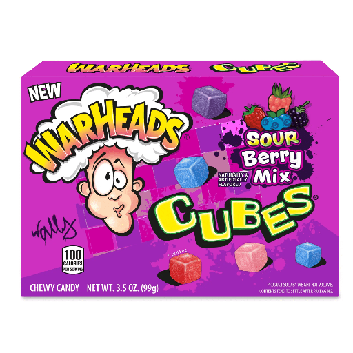 Warheads Sour Berry Cubes Theatre Box (12x99g)