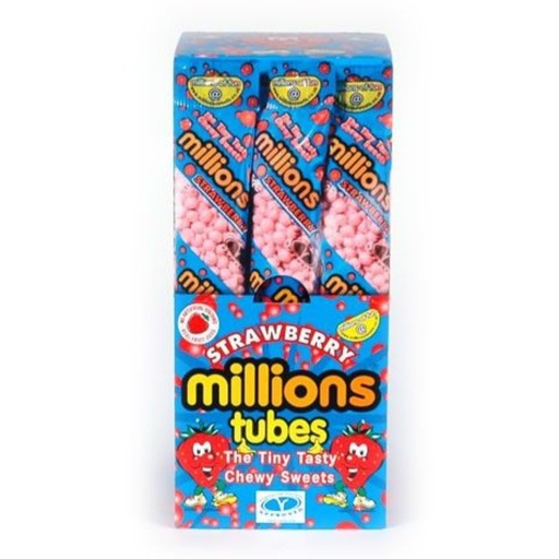 Millions Tubes Strawberry Flavour (12 x 55g)