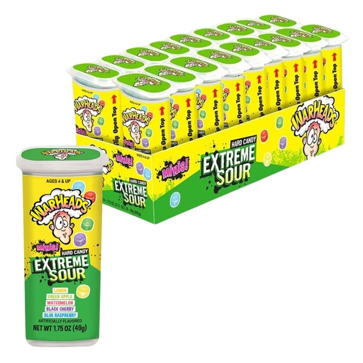 Warheads Extreme Sour Minis Hard Candy – (18x49g)