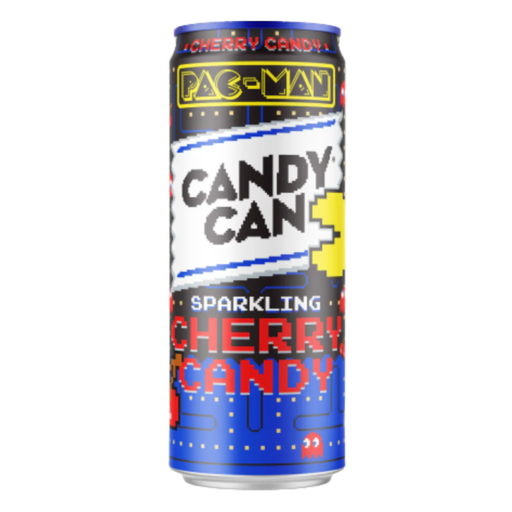 Candy Can Pac Man Cherry Flavour Can (12x330ml)