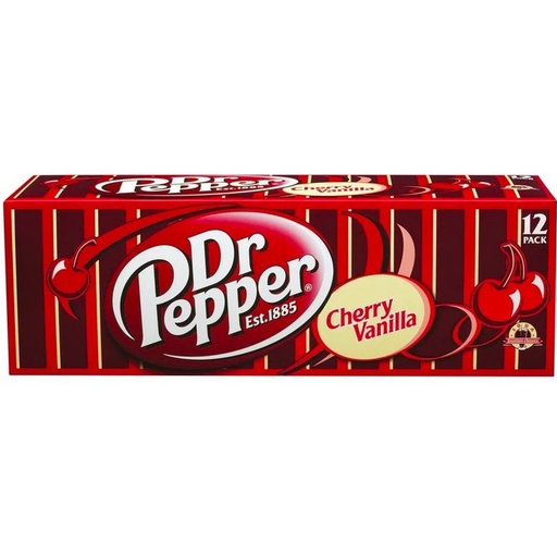 Dr Pepper Cherry Vanilla Soda Cans USA 12oz (12x355ml) Pack