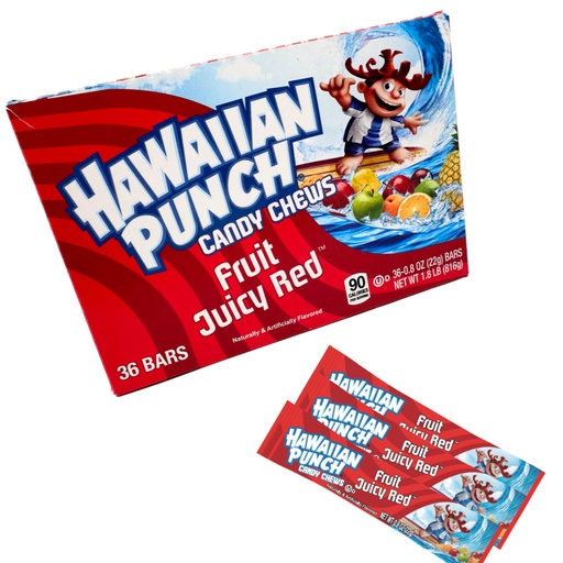 Hawaiian Punch Fruit Juicy Red Chew Bar (36x22g)